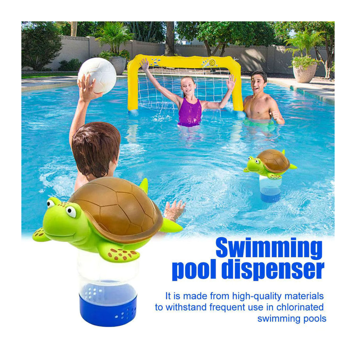 Schwimmbad Chemie Floater Spender aus Kunststoff für Chlor und Brom Tabletten in Bunt - Bild 4