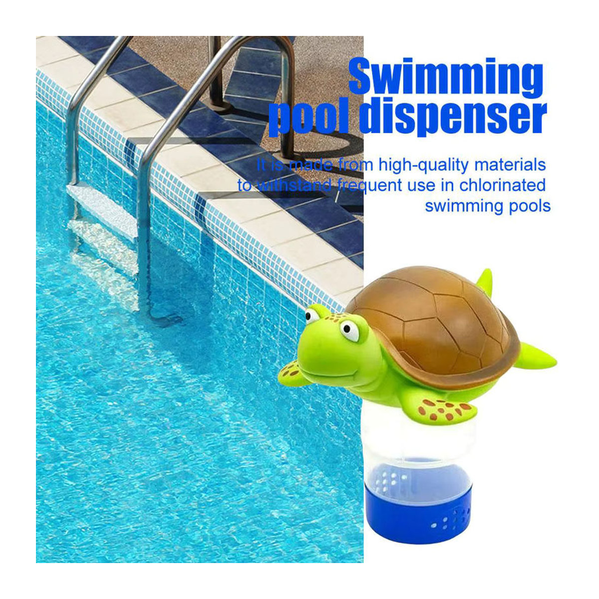 Schwimmbad Chemie Floater Spender aus Kunststoff für Chlor und Brom Tabletten in Bunt - Bild 5
