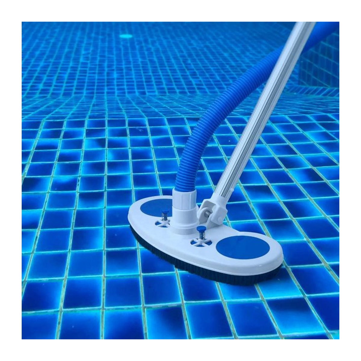 Schwimmbad-Saugkopf mit Bürste zur Reinigung von Poolboden und Wänden - Bild 1
