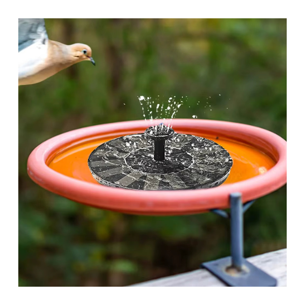 Schwimmende Solarbrunnenpumpen für Vogelbad und Gartenteich, B/T/H: 13 x 16 x 18 cm - Bild 3