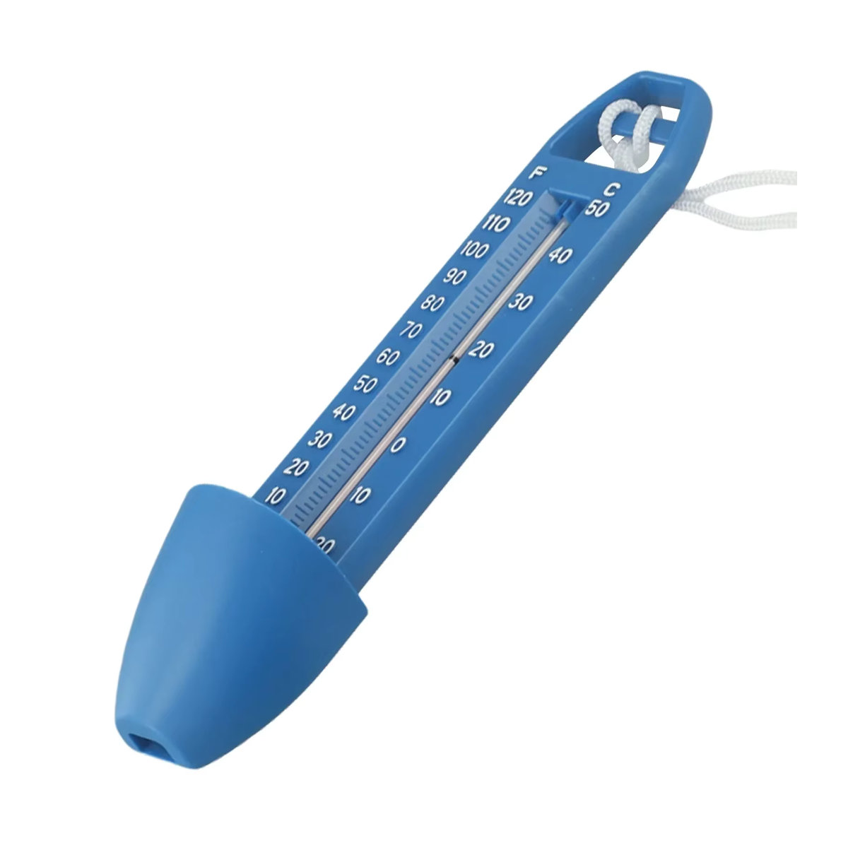 Schwimmendes Thermometer Basic in Blau für Schwimmbäder, B/H: 17 x 4,2 cm - Bild 3