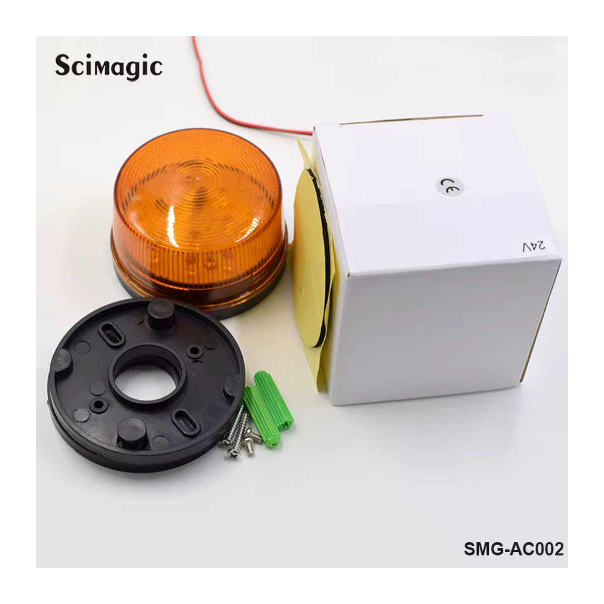 Scimagic-RC LED Tor-Blinklicht Alarm Lampe für Schiebe- und Schaupeltore DC 12V 24V Signal Strobe Lampe - Bild 2