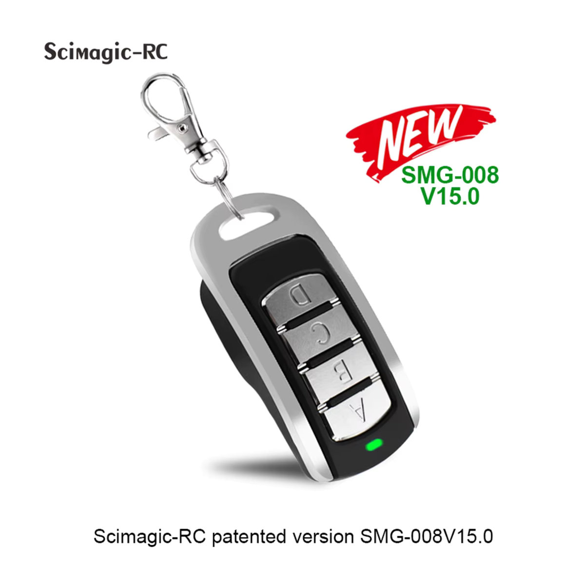Scimagic-RC Universal-Mehrfrequenz-Fernbedienung Schwarz für Garagentore 280-868MHz SMG-008 SMG-008PLUS SMG-233 - Bild 2
