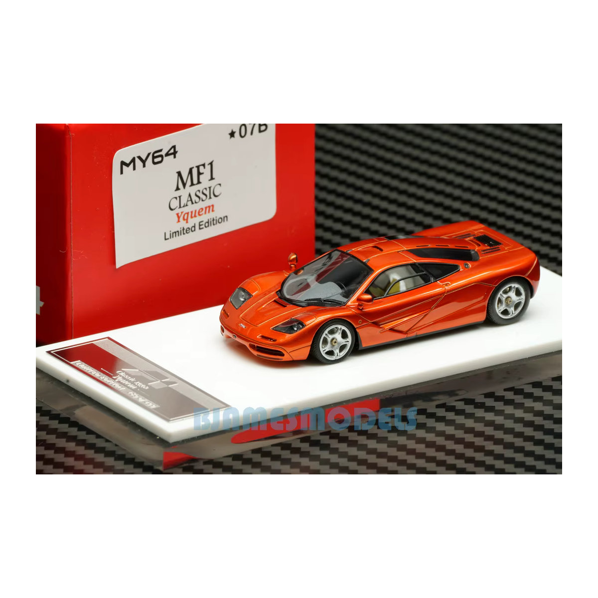SCM Stock MY64 Modellkollektion Miniaturauto in Orange, 1:64 statisches Modell aus Kunstharz für Sammler - Bild 2