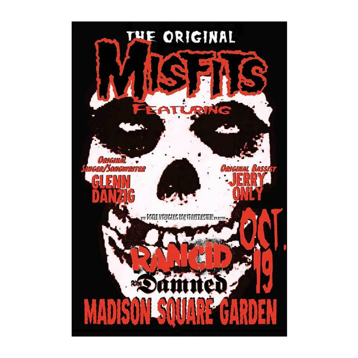 Scorpio Art Museum Leinwandbild The Misfits Live Konzert Foto, Vintage Horror Punk Wanddeko, Schwarz, Breite: 30 cm, Höhe: 40 cm - Bild 2