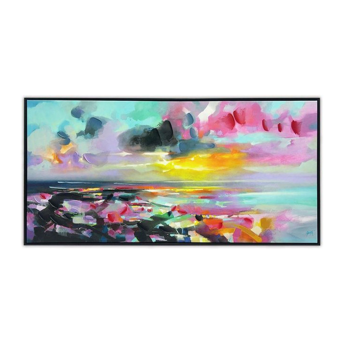 Scott Naismith Esprit Insulaire Leinwand Landschaft Querformat Mehrfarbig B: 50 cm, H: 50 cm - Bild 1