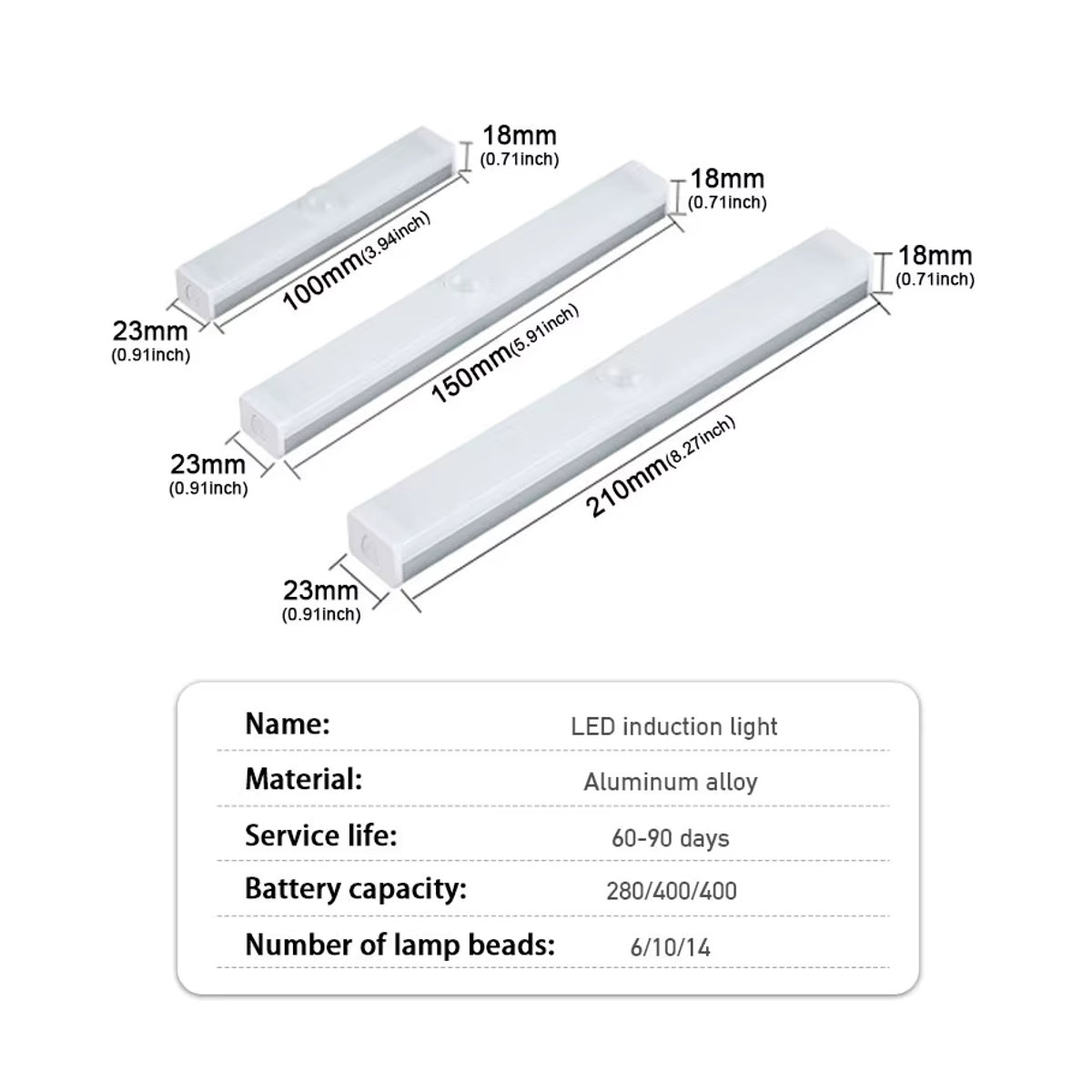 SEAMETAL LED Bewegungsmelder-Licht für das Auto mit USB-Aufladung und einstellbarer Helligkeit für Kofferraum und Haube in minimalistischem Design - Bild 3