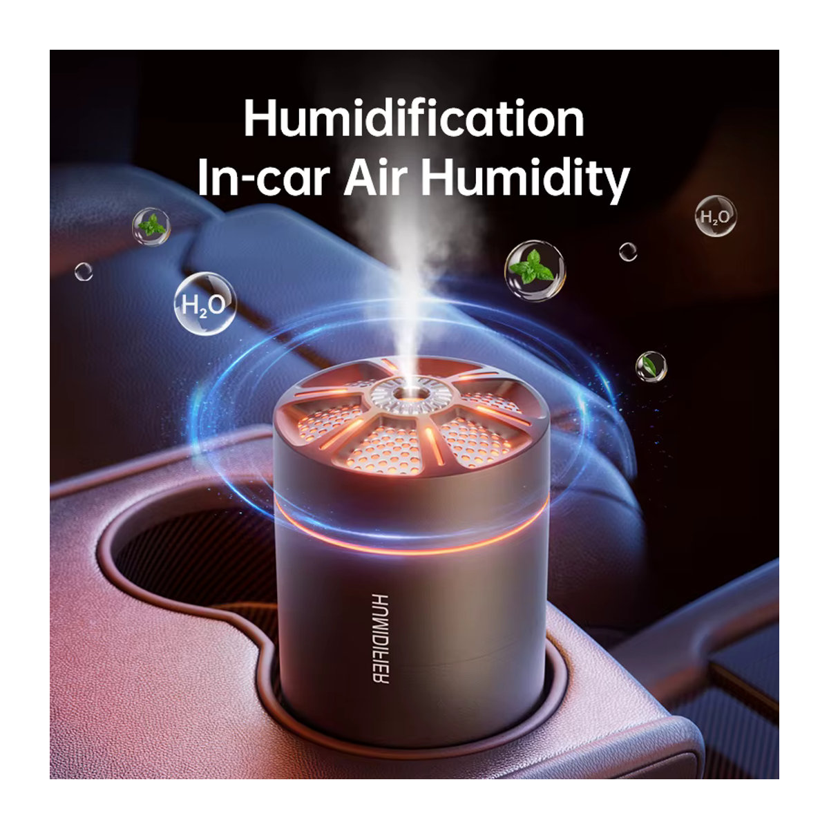 Seavidar Mini Luftbefeuchter und Aromatherapie Diffusor mit 180 ml Fassungsvermögen in Schwarz oder Weiß - Bild 4
