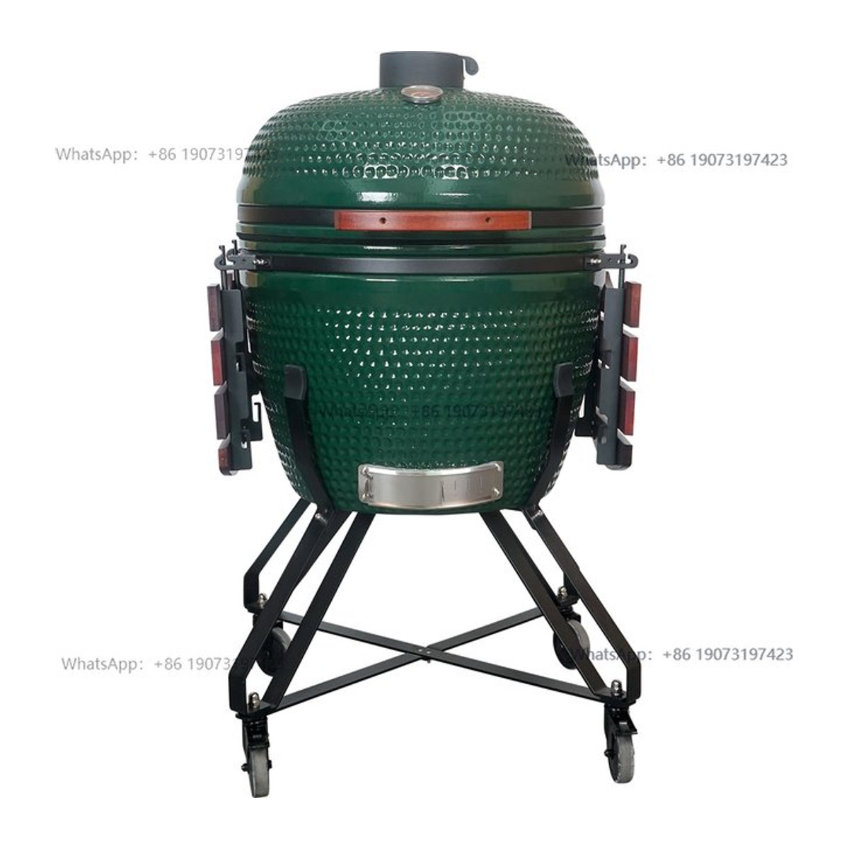 SEB Kamado-Grill aus Keramik für den Außenbereich, 26 Zoll, Grün, Holzkohle-BBQ-Grill - Bild 1