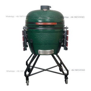 SEB Kamado-Grill aus Keramik für den Außenbereich, 26 Zoll, Grün, Holzkohle-BBQ-Grill