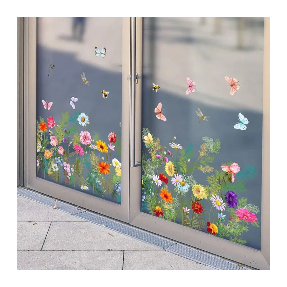 SEEQS Wandaufkleber mit Blumen und Schmetterlingen in Mehrfarbig für Wohnzimmer und Schlafzimmer - Bild 2