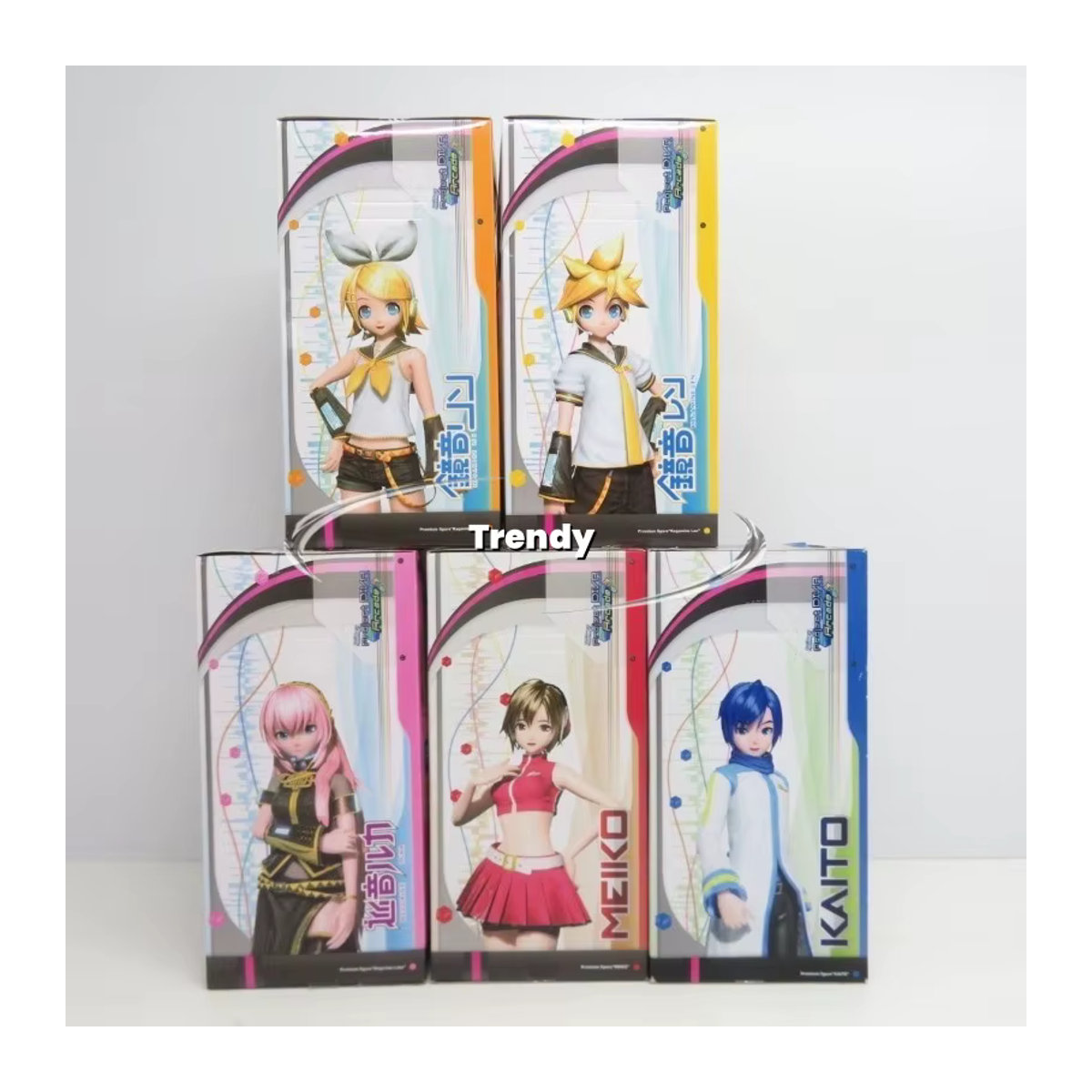 SEGA Hatsune Miku Meiko KAITO Mirror Sound Twins Scenery Figure Sammlerfigur aus Kunststoff in Blau und Mehrfarbig - Bild 1