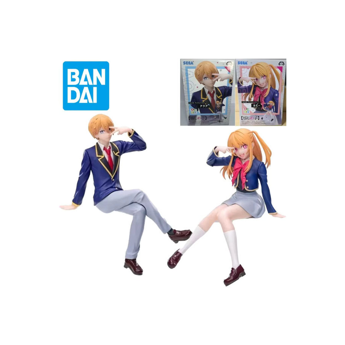 SEGA Oshi No Ko Anime Action Figuren Hoshino Ai und Hoshino Ruby aus Kunststoff, mehrfarbig, Höhe: 13 cm - Bild 6