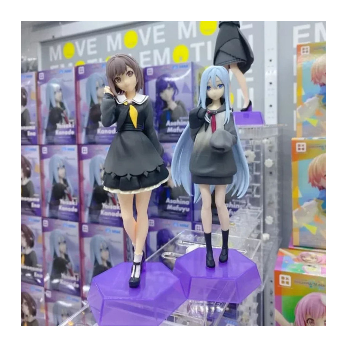 Sega Projekt Sekai Anime Sammelfigur Yoisaki Kanade Akiyama Mizuki mehrfarbig - Bild 1
