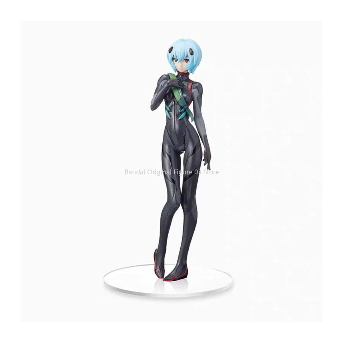 SEGA SPM Evangelion Ayanami Rei Anime Figur aus Kunststoff in Schwarz - Bild 2