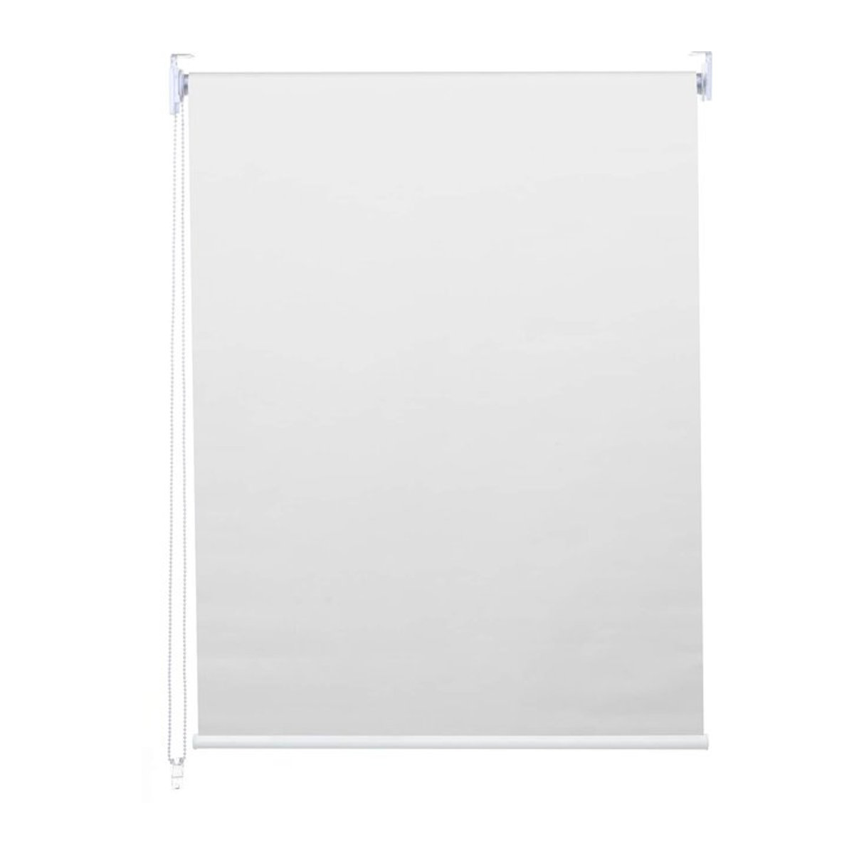 Seitenzugrollo MCW-D52 Verdunkelungsrollo als Sonnenschutz blickdicht, Farbe: Weiß, B: 70 cm, H: 230 cm - Bild 1