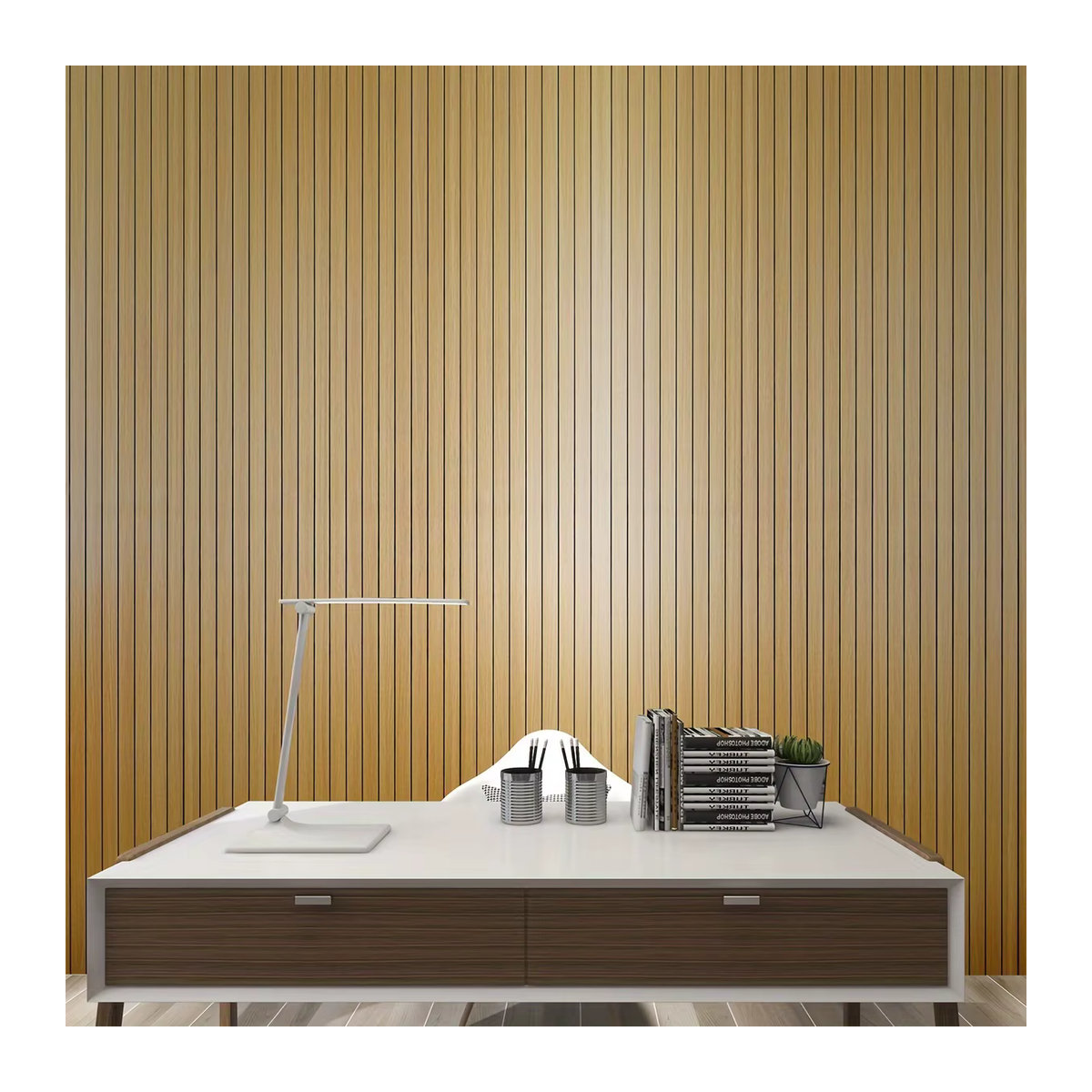 Selbstklebende 3D Wandpaneele von ctzsoop aus Schaumstoff in Braun mit Streifen-Design für Wohnzimmer und Decke - Bild 4
