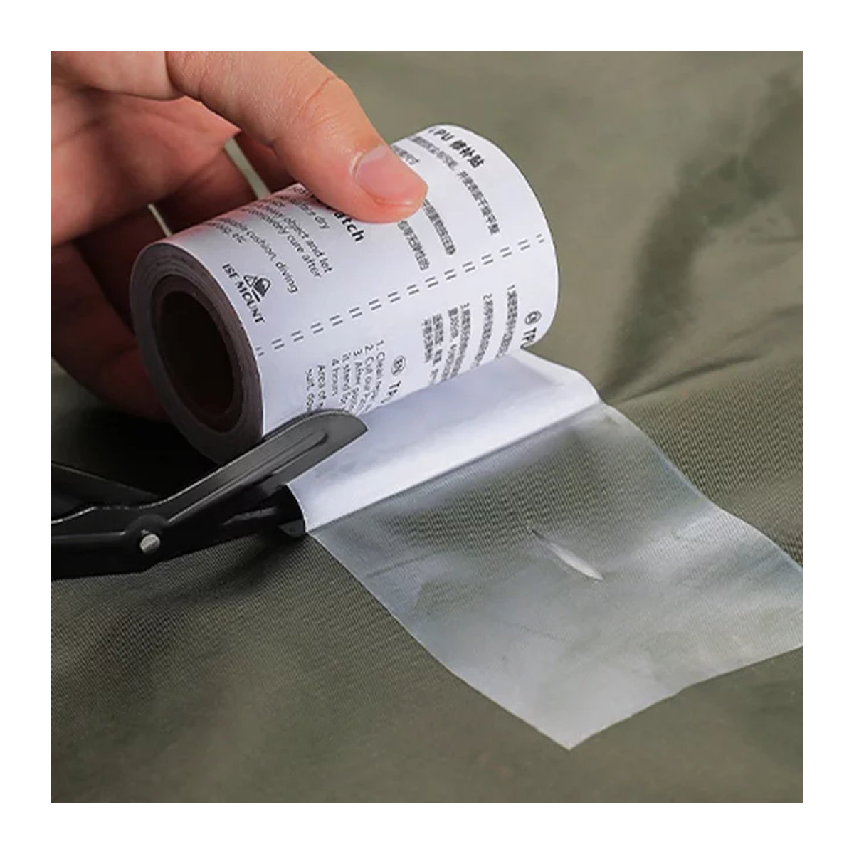 Selbstklebende transparente TPU Reparatur-Patches aus Kunststoff für Pool, Schlauchboot, Zelt und Vinyl-Geräte - Bild 1