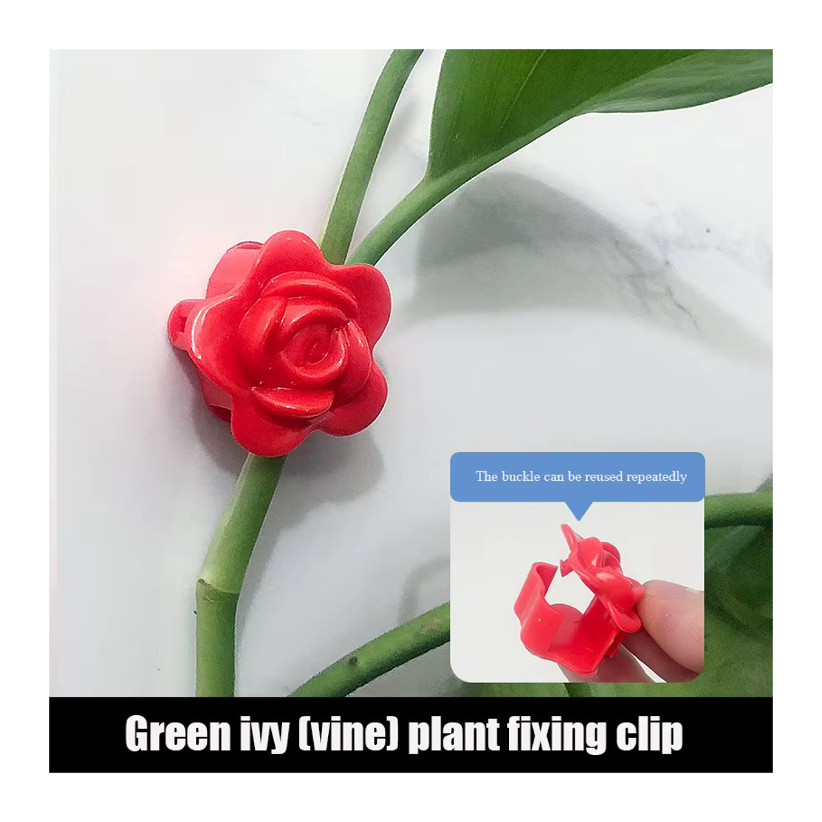 Selbstklebende Wandhalterungen für Kletterpflanzen und Reben zur Fixierung von Rosen und Rattan, 10 oder 50 Stück - Bild 4
