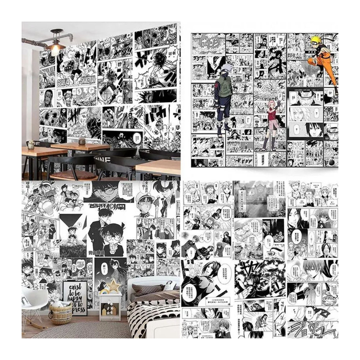 Selbstklebende Wandsticker Black Butler Japanischer Anime Tapetendekoration von NobleRot, 20 Stück, Weiß, B: 21 cm, H: 29,7 cm - Bild 3
