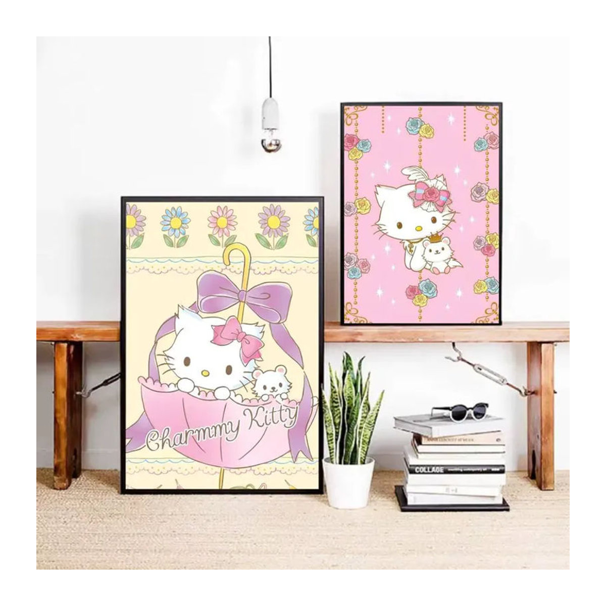 Selbstklebender Anime C-Charmmy K-itty Poster aus Papier, mehrfarbige Wanddekoration im Hochformat für dein Zuhause - Bild 4
