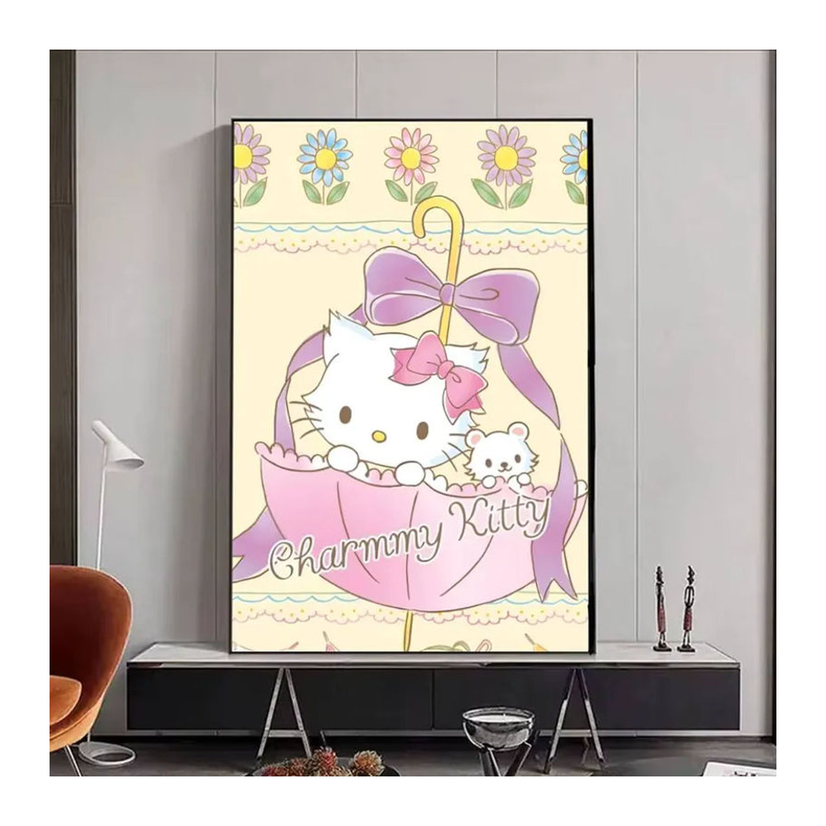 Selbstklebender Anime C-Charmmy K-itty Poster aus Papier, mehrfarbige Wanddekoration im Hochformat für dein Zuhause - Bild 5