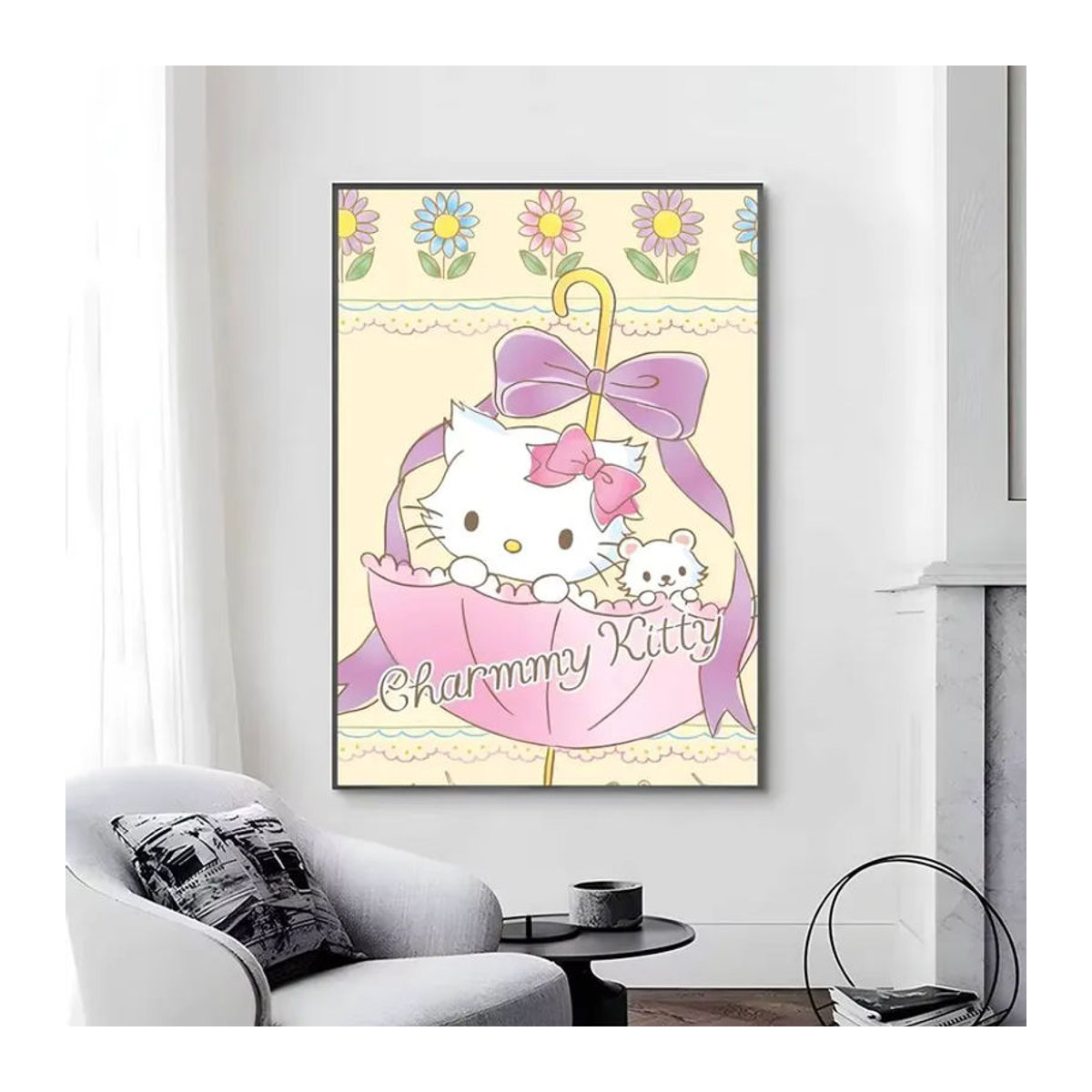 Selbstklebender Anime C-Charmmy K-itty Poster aus Papier, mehrfarbige Wanddekoration im Hochformat für dein Zuhause - Bild 6