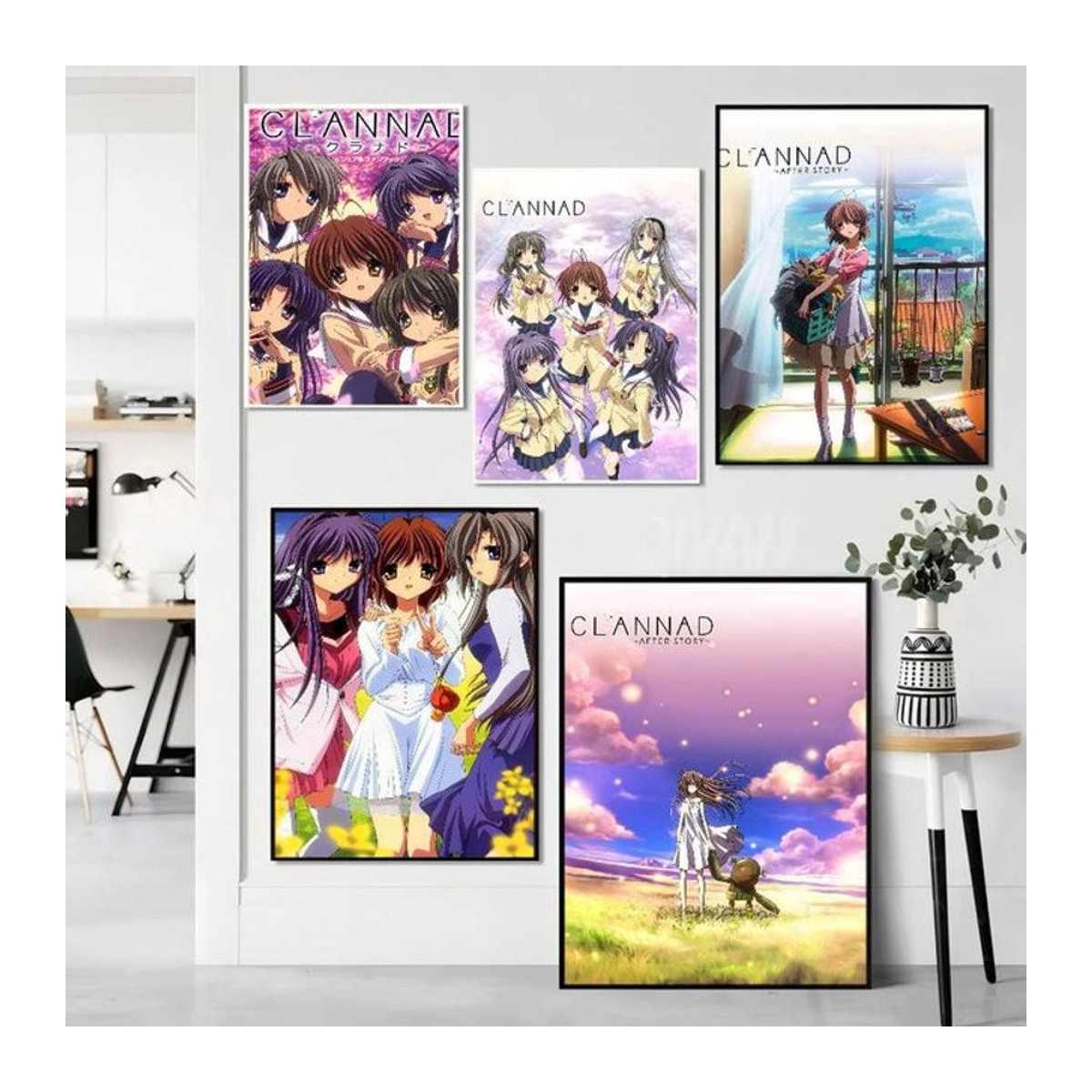Selbstklebender Anime Wandaufkleber Clannad in Mehrfarbig für deine Heimdekoration - Bild 1