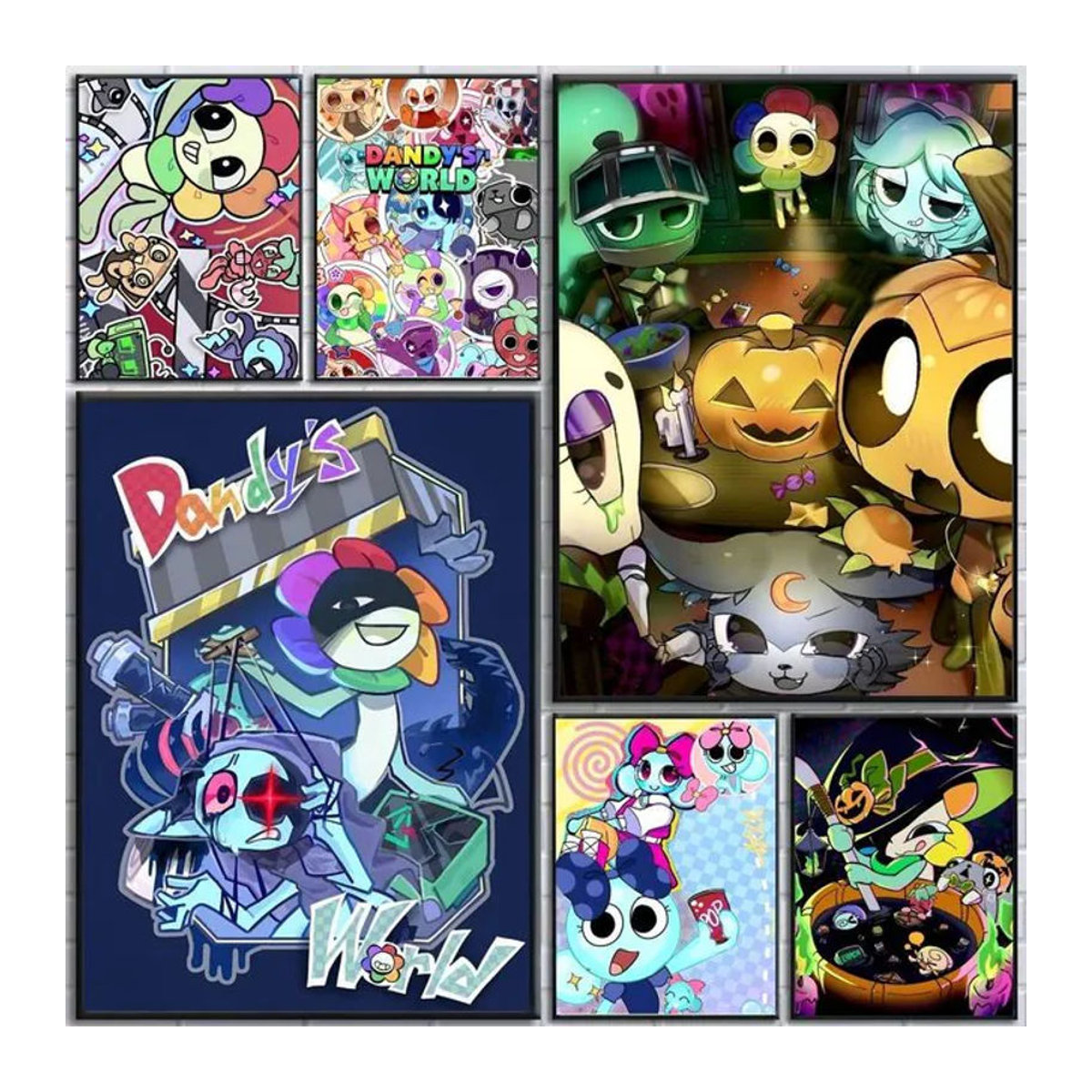 Selbstklebender Cartoon Wandposter D-Dandys W-World Papierdruck für deine Wanddekoration in Mehrfarbig - Bild 1