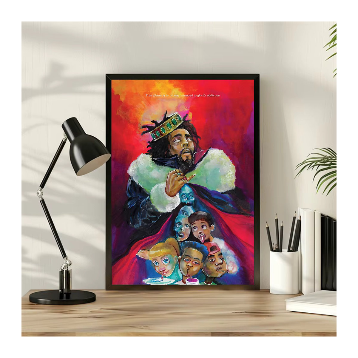 Selbstklebender Wandaufkleber J-J C-Cole Poster Druck für dein Schlafzimmer, Büro oder Wohnzimmer in Mehrfarbig - Bild 4