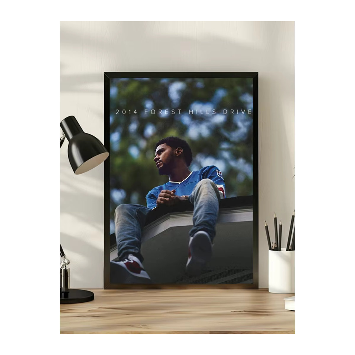 Selbstklebender Wandaufkleber J-J C-Cole Poster Druck für dein Schlafzimmer, Büro oder Wohnzimmer in Mehrfarbig - Bild 5