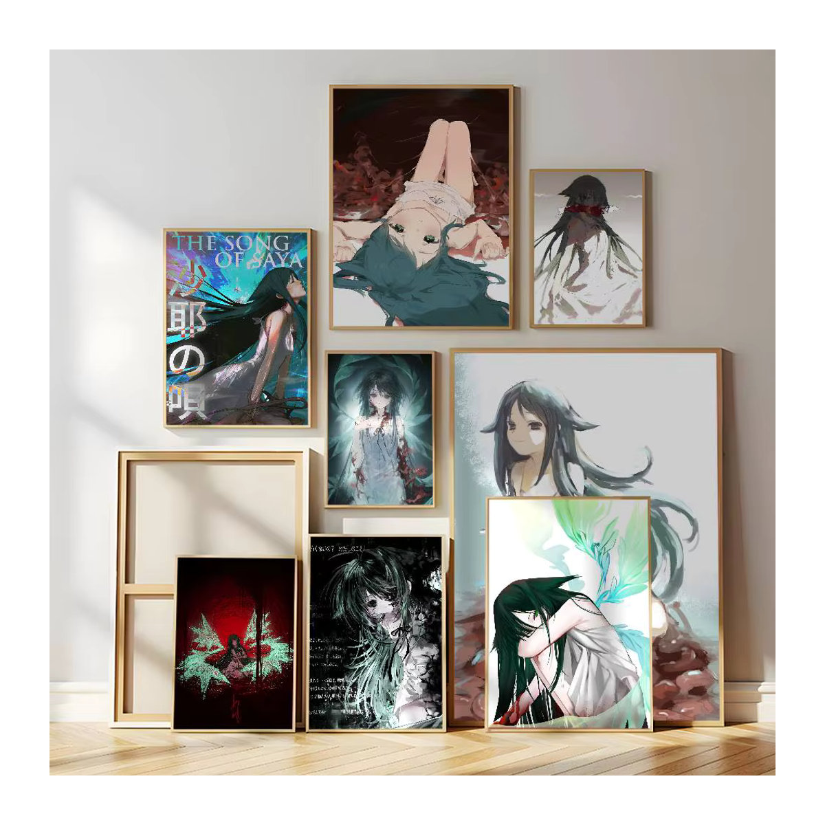 Selbstklebender Wandaufkleber S-Saya no Uta The Song of Saya Poster, mehrfarbig, rechteckig - Bild 2