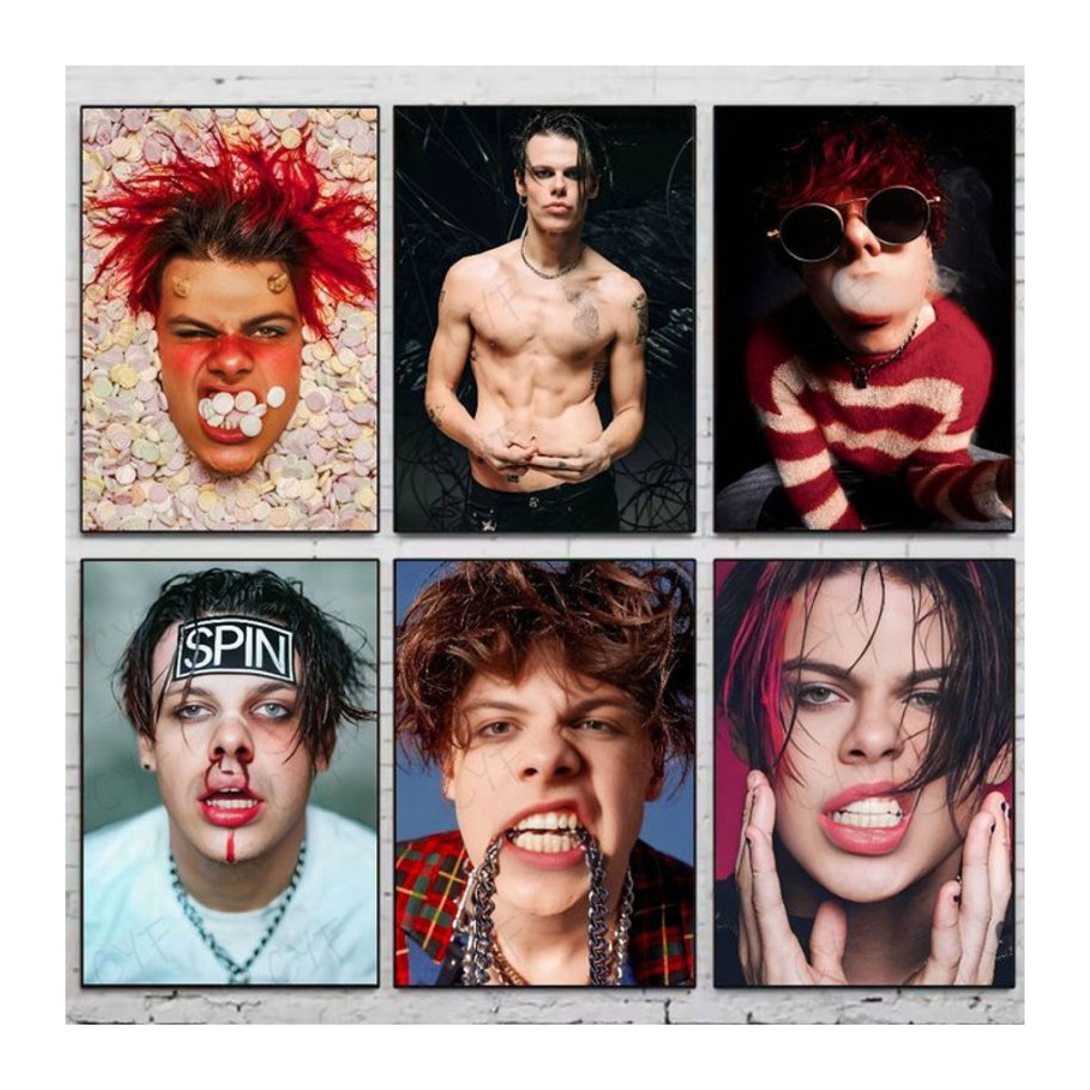 Selbstklebender Yungblud Wandaufkleber in Mehrfarbig für deine Wanddekoration - Bild 1