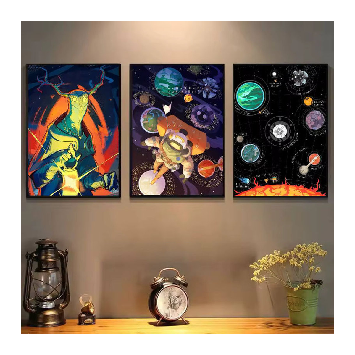 Selbstklebendes Anime Outer Wilds Filmspiel-Poster als Wandkunst für dein Zuhause, mehrfarbig, rechteckig - Bild 3
