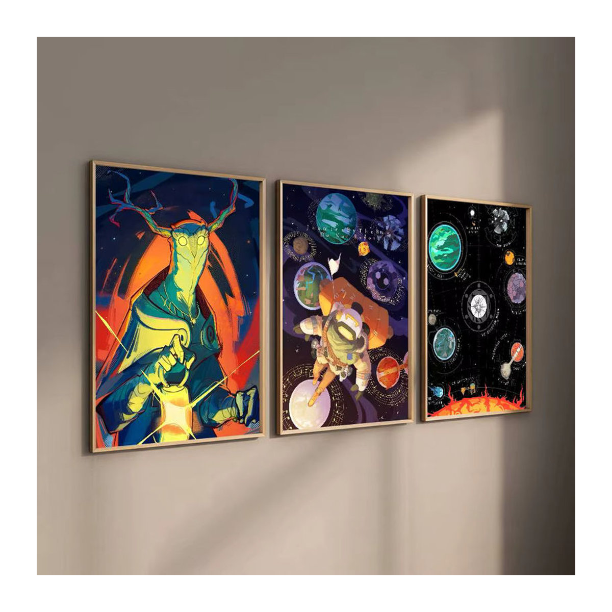 Selbstklebendes Anime Outer Wilds Filmspiel-Poster als Wandkunst für dein Zuhause, mehrfarbig, rechteckig - Bild 4