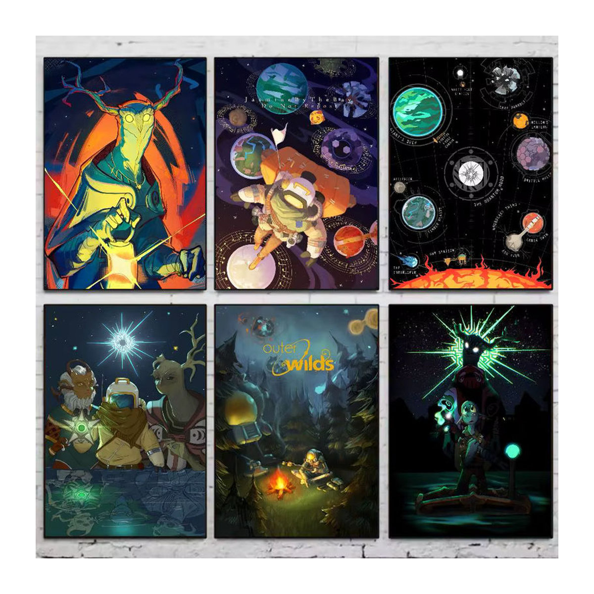 Selbstklebendes Anime Outer Wilds Filmspiel-Poster als Wandkunst für dein Zuhause, mehrfarbig, rechteckig - Bild 5