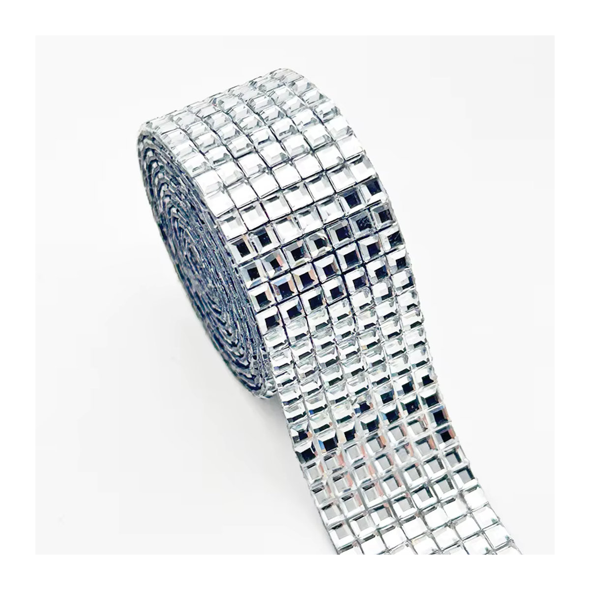 Selbstklebendes Aprille Kristallglas-Strass-Aufkleberband in Silber und Transparent für DIY-Kunsthandwerk und Dekoration - Bild 5