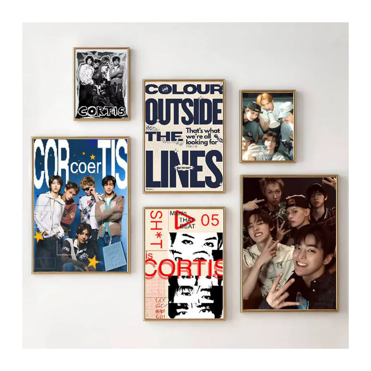 Selbstklebendes Cortis Poster Hot Boy Band Kunstgemälde aus Papier in Mehrfarbig für die Wanddekoration - Bild 2