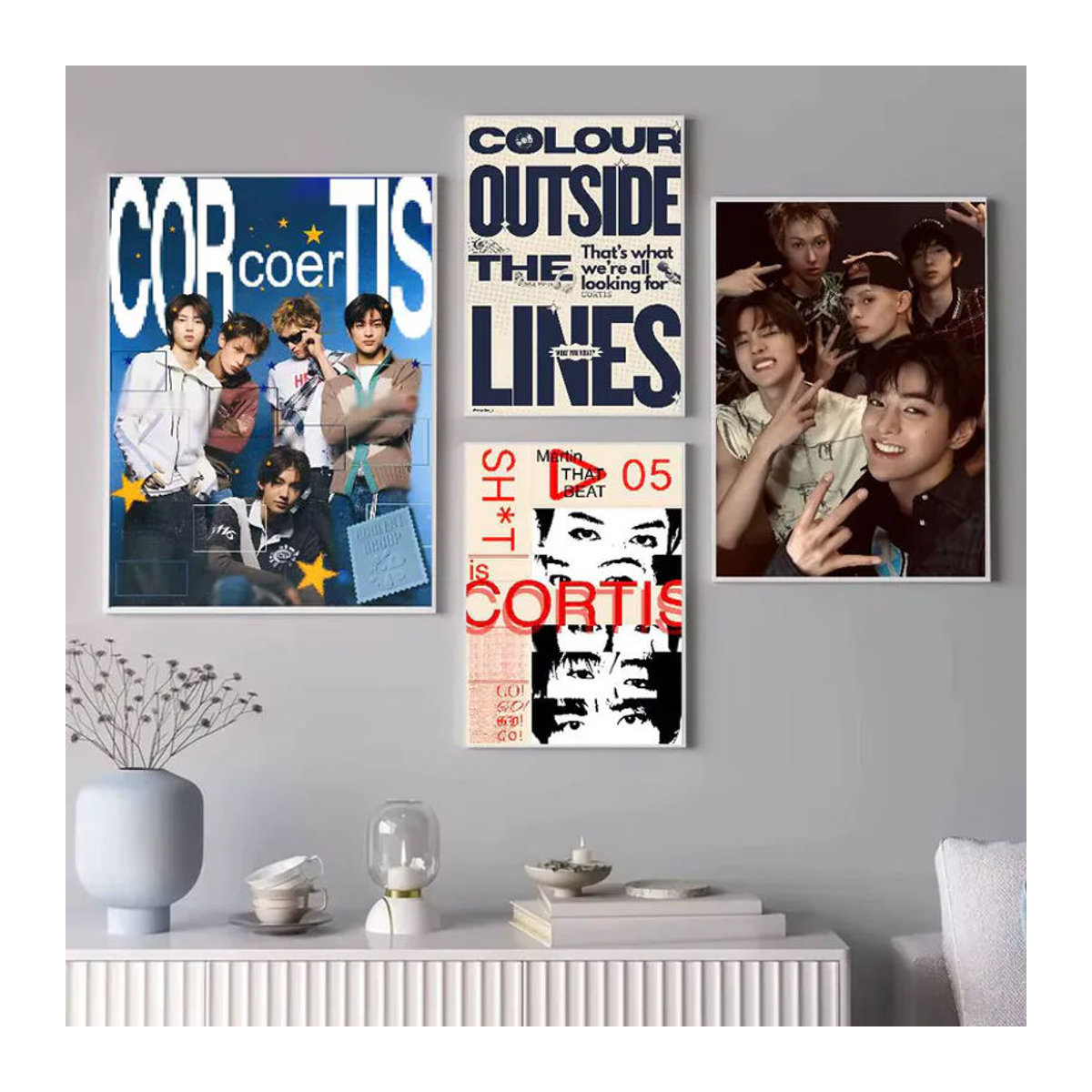 Selbstklebendes Cortis Poster Hot Boy Band Kunstgemälde aus Papier in Mehrfarbig für die Wanddekoration - Bild 5