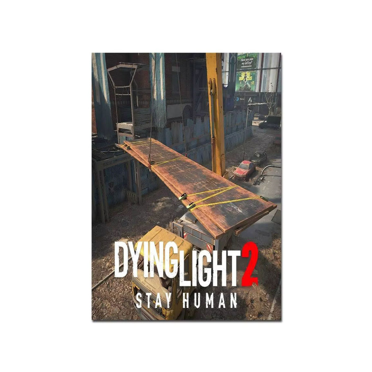 Selbstklebendes Kunstposter Dying Light Whitepaper Druck Wandmalerei in Weiß und Mehrfarbig - Bild 7