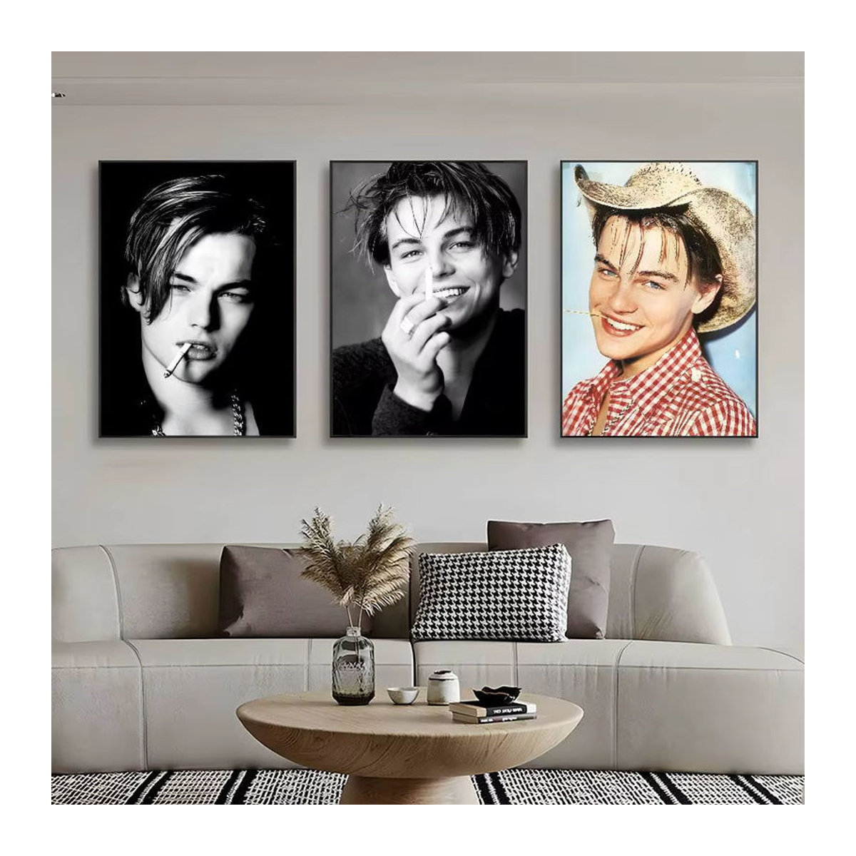 Selbstklebendes Leonardo DiCaprio Wandposter in Hochformat, mehrfarbiges Porträt für moderne ästhetische Dekoration - Bild 3