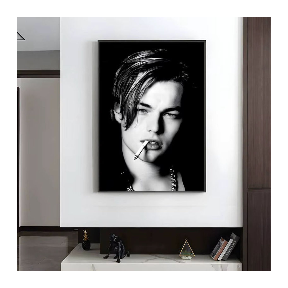 Selbstklebendes Leonardo DiCaprio Wandposter in Hochformat, mehrfarbiges Porträt für moderne ästhetische Dekoration - Bild 6
