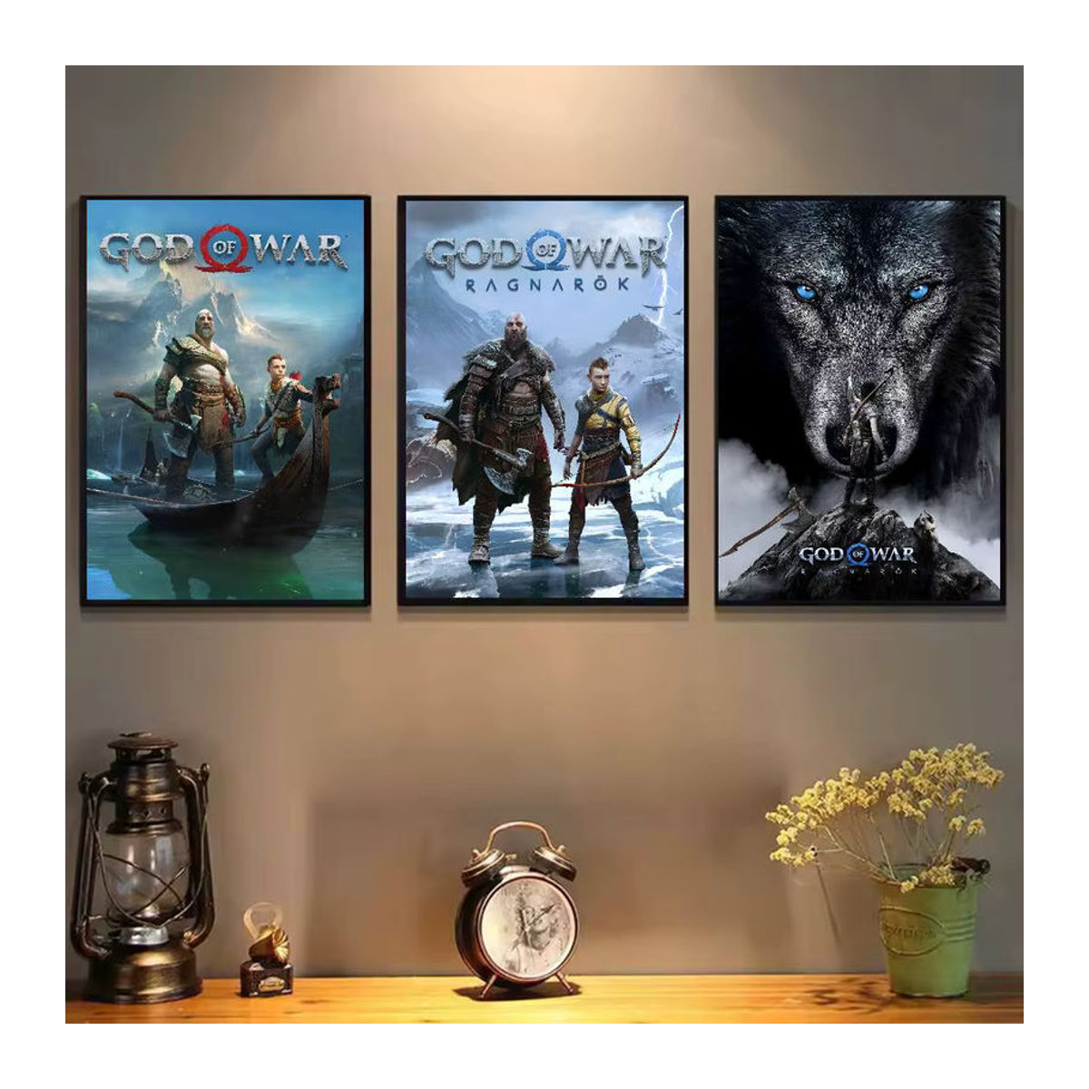 Selbstklebendes Wandposter God of War Ragnarok Wandkunst für dein Zuhause, mehrfarbig - Bild 3
