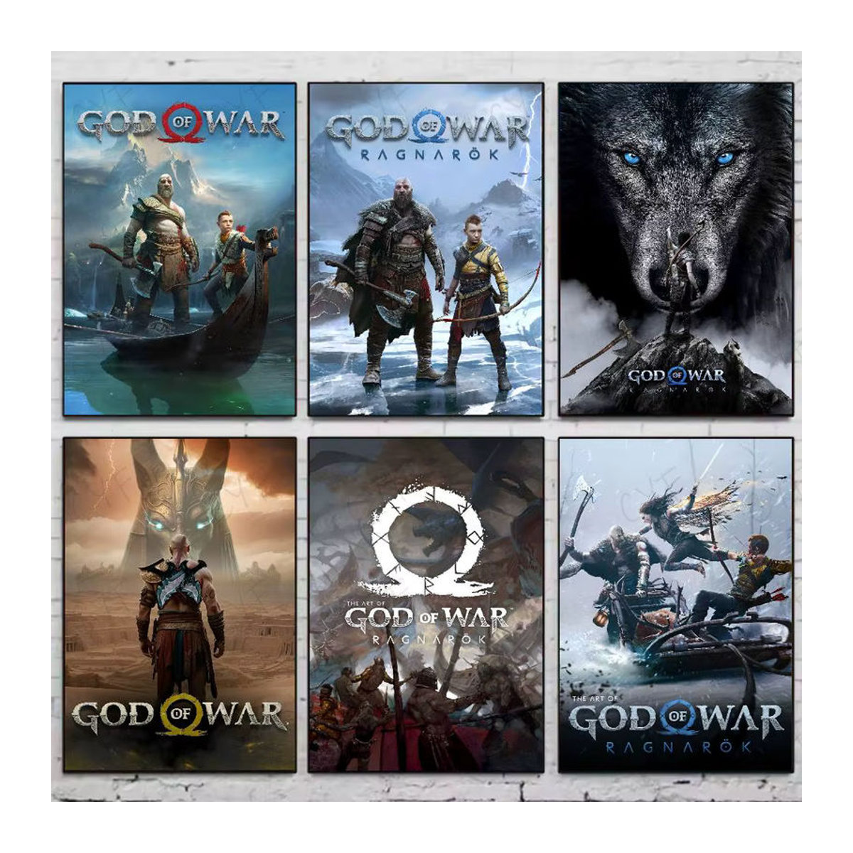 Selbstklebendes Wandposter God of War Ragnarok Wandkunst für dein Zuhause, mehrfarbig - Bild 5