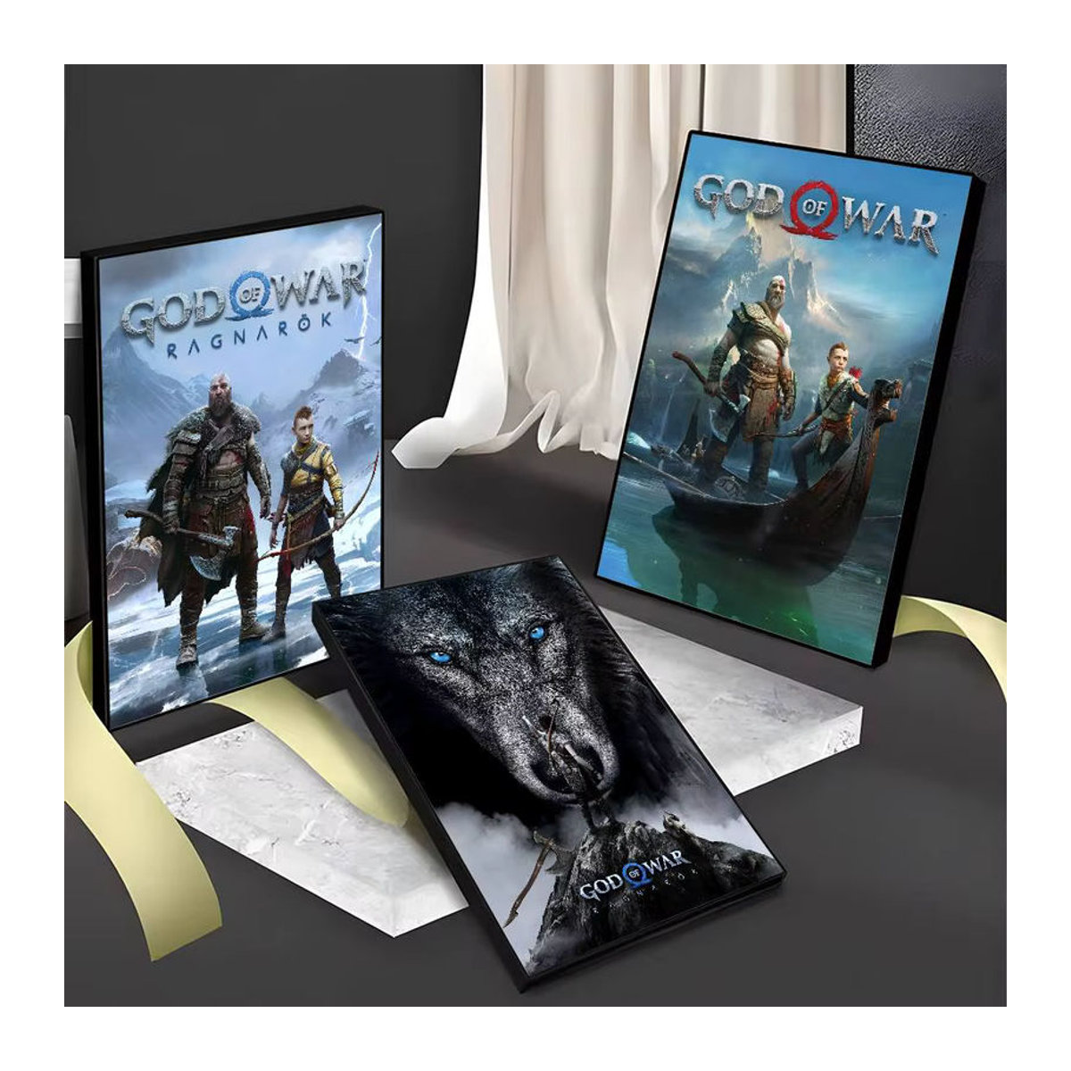 Selbstklebendes Wandposter God of War Ragnarok Wandkunst für dein Zuhause, mehrfarbig - Bild 6