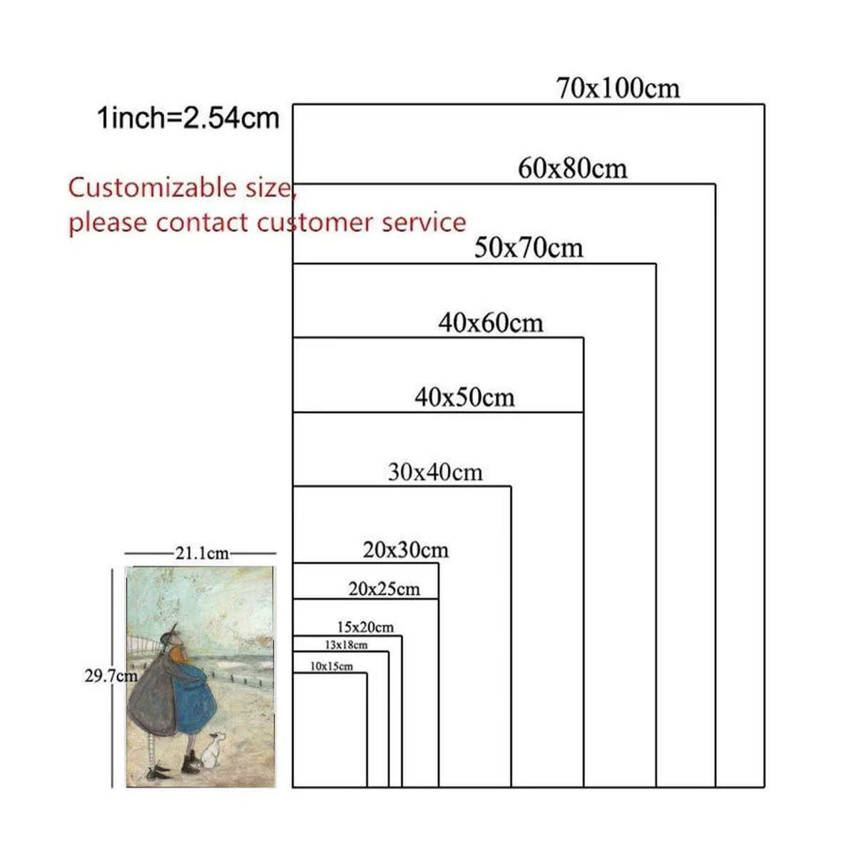 Selbstklebendes Wandposter von Sam Toft in abstrakter Tierdarstellung, mehrfarbig und schwarz, rechteckiges Textil-Poster im Hochformat - Bild 4