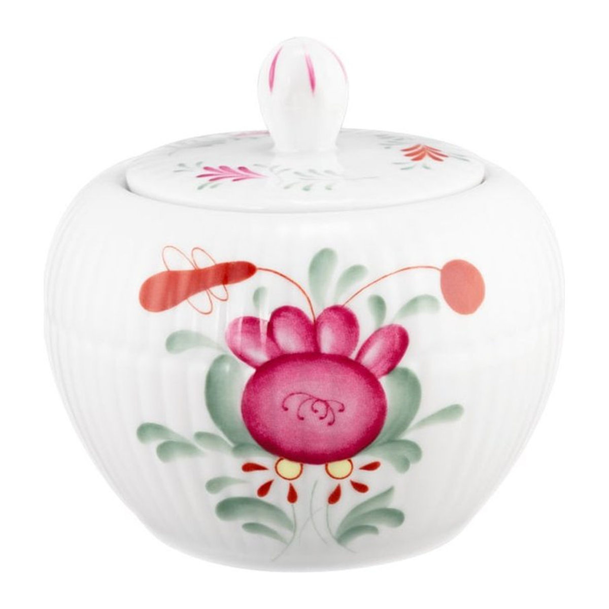 Seltmann Weiden Zuckerdose Amina Ostfriesenrose aus Porzellan in Weiß mit floralem Design, 290 ml - Bild 1