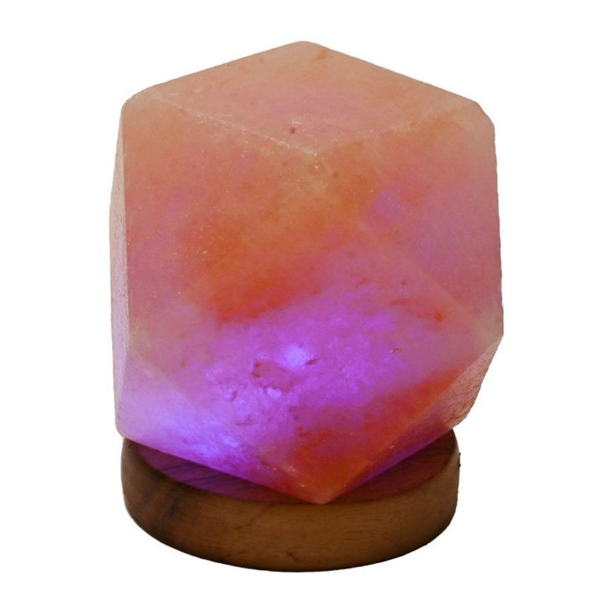 Serenity Himalaya Salz Tischlampe aus Naturstein in Orange - Bild 1