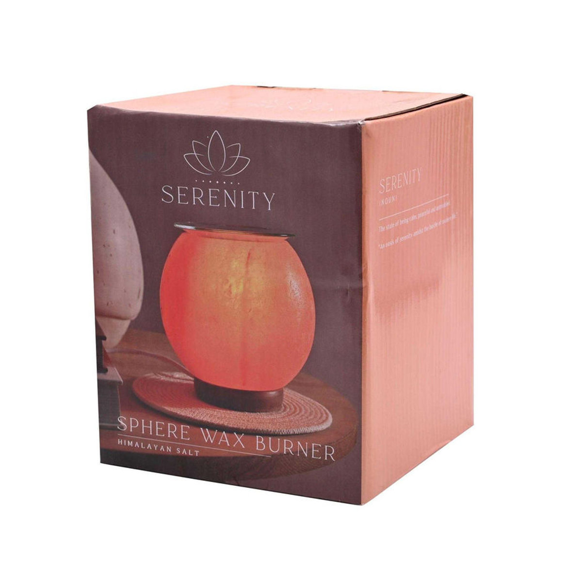 Serenity Himalaya-Salzkugel Duftölbrenner in Orange - Bild 2
