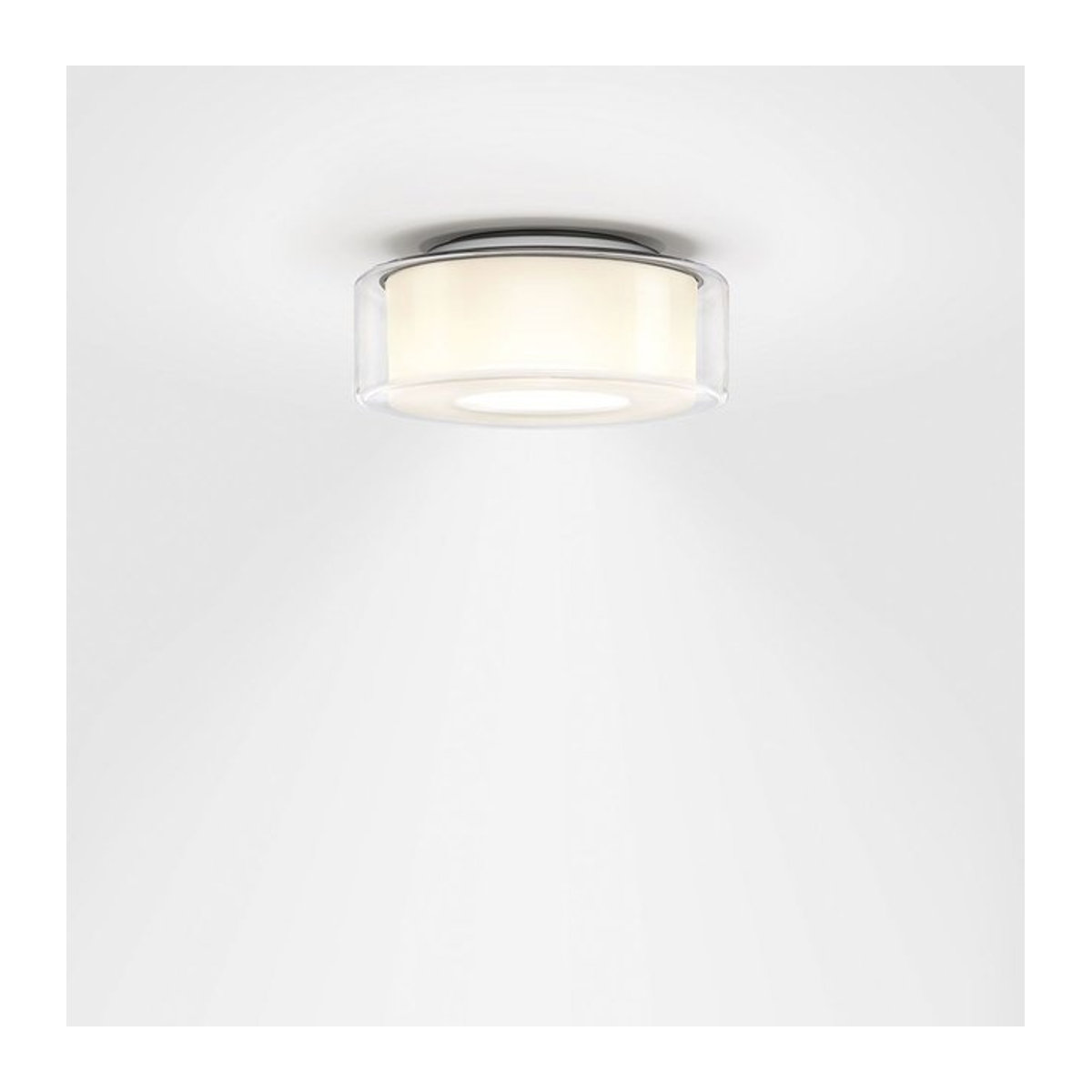 Serien Lighting Curling Ceiling M LED-Deckenleuchte mit klarem Glasschirm und Chrom-Finish, Warmweiß 3000K - Bild 1